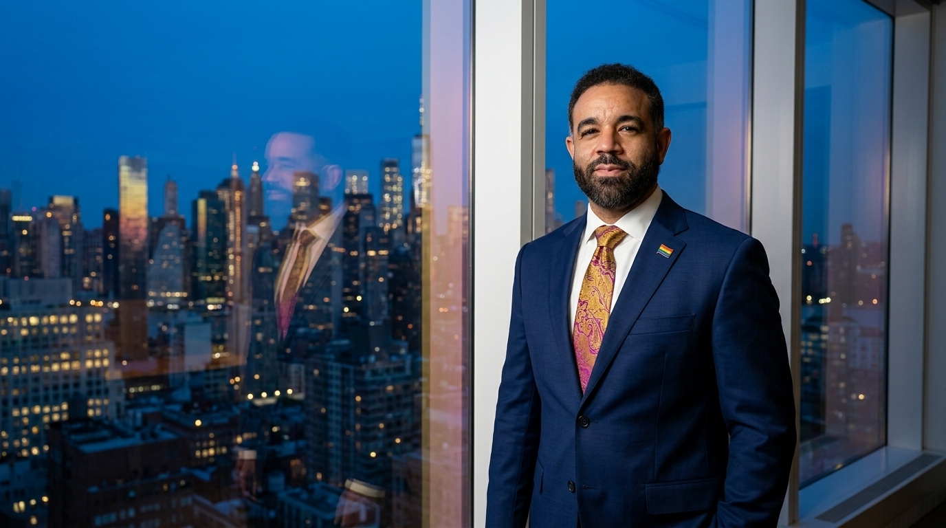 Eddy Soler overlooking New York with quiet confidence