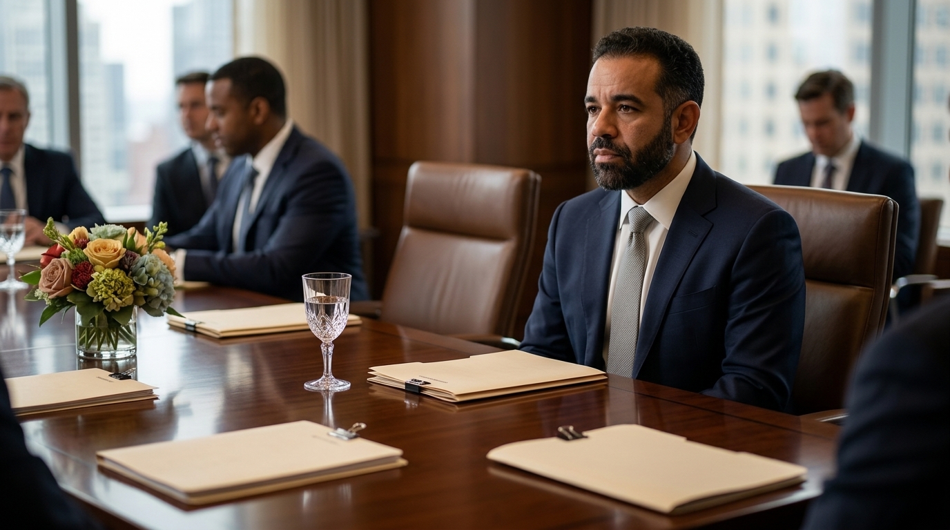Eddy Soler in a refined boardroom environment